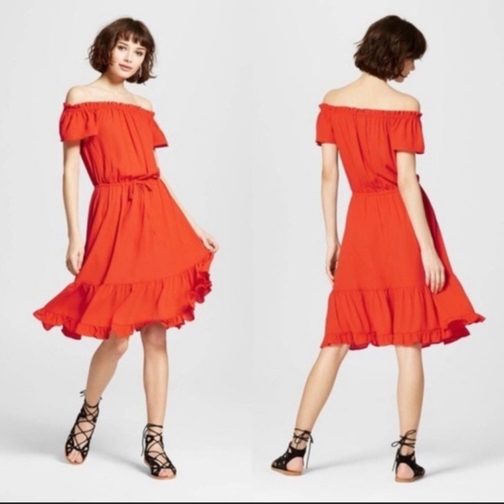 Mossimo off the shoulder ruffle dress
